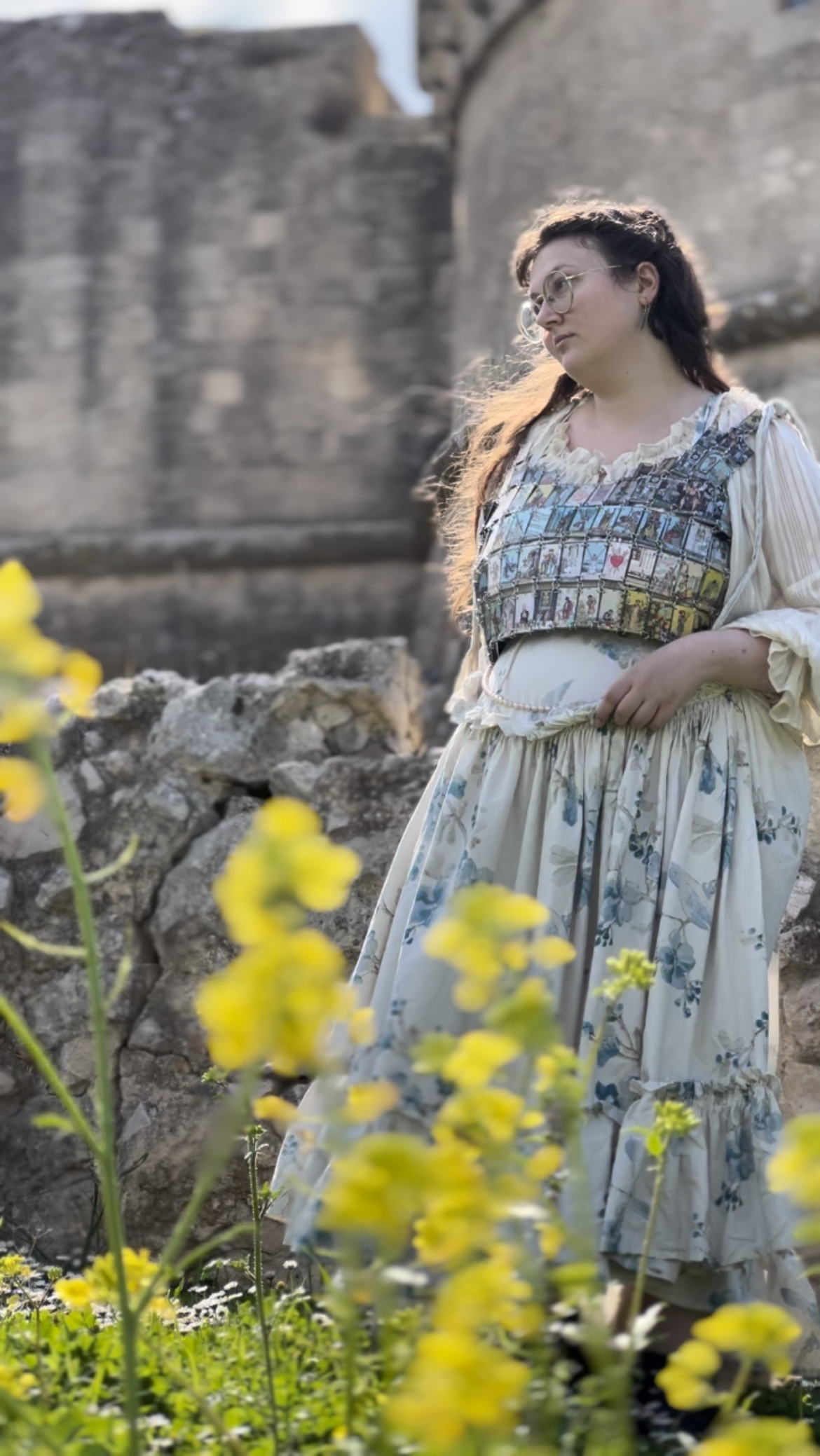 The Holographic, Chainmailed, Tarot Bodice | For Renaissance Faires, Pre-Raphaelite Knight Girls, and Chappel Roan Concerts
