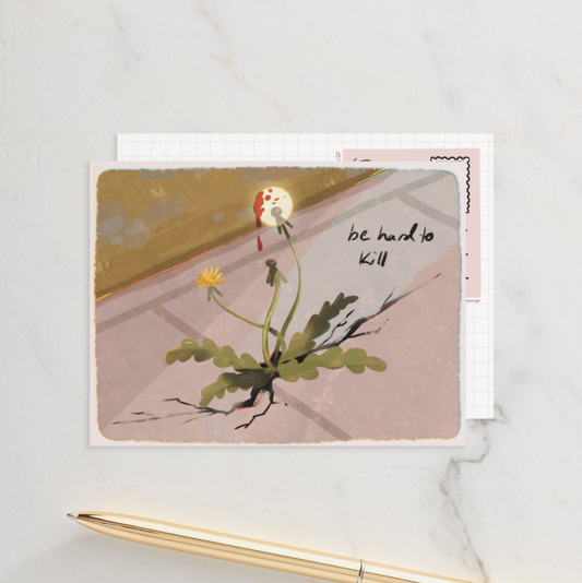 Be Hard to Kill Postcard - Mini Art Print