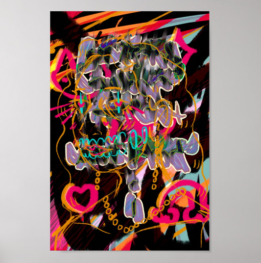 <3 <3 <3 - Art Print
