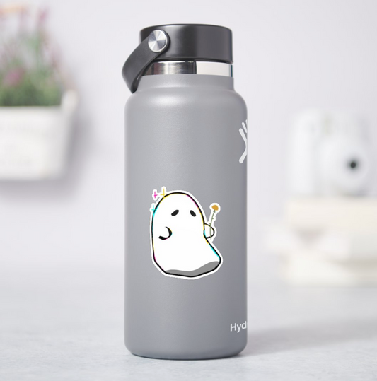Ghost Gives You a Dandelion - Vinyl Sticker