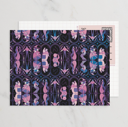 Art Nouveau Postcard - Mini Art Print