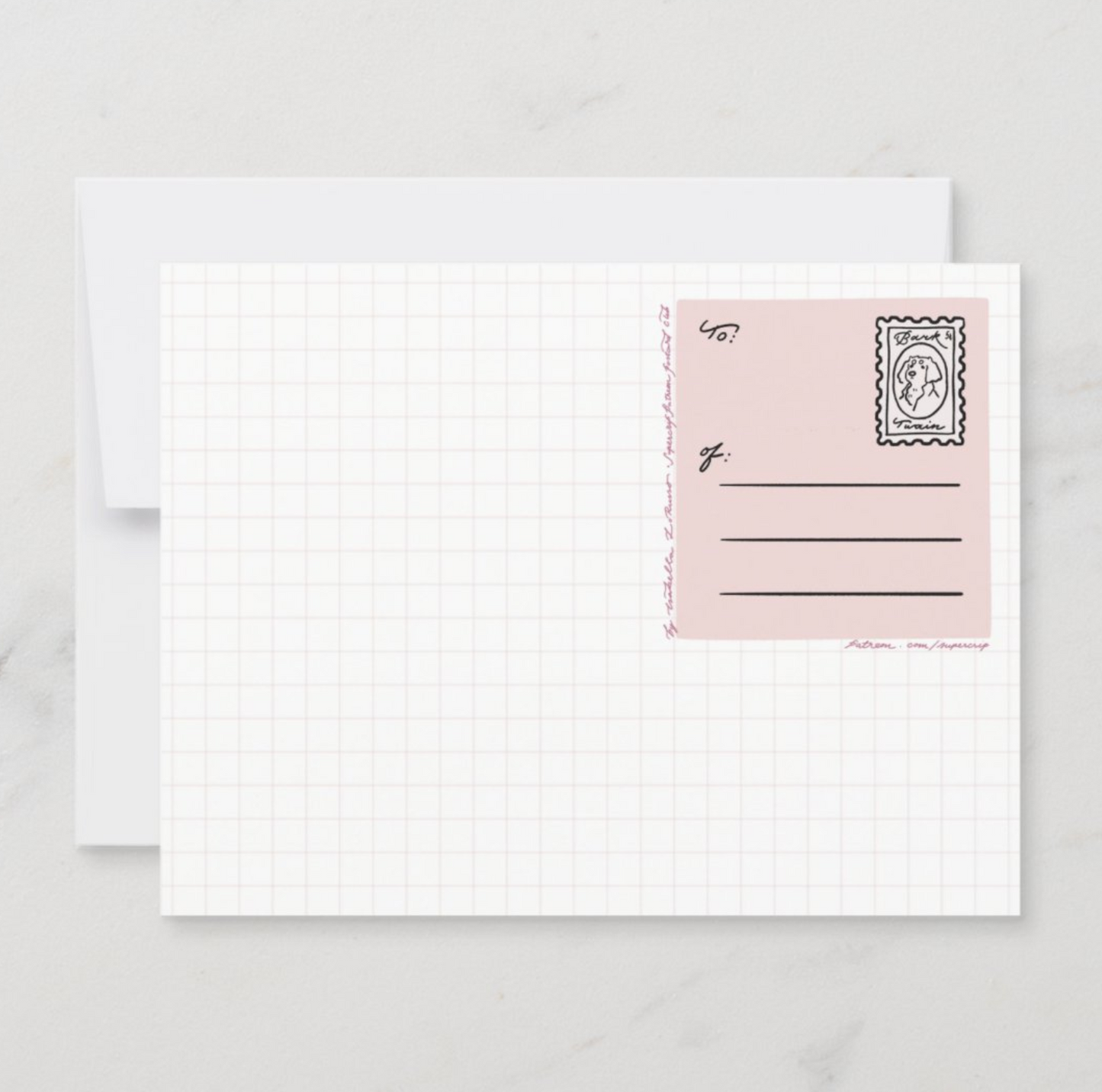 Art Nouveau Postcard - Mini Art Print
