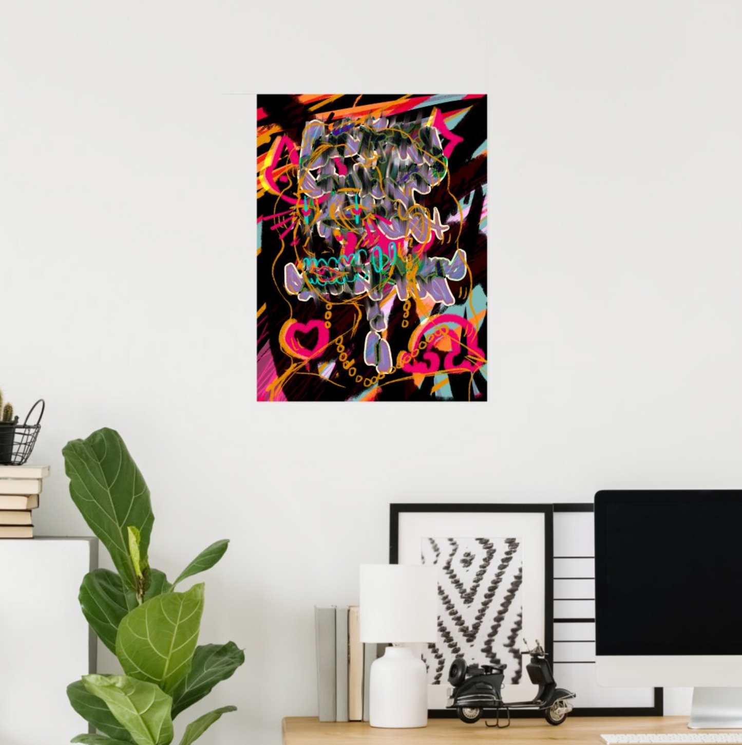 <3 <3 <3 - Art Print